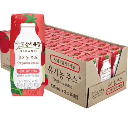상하목장 유기농 주스 사과딸기케일