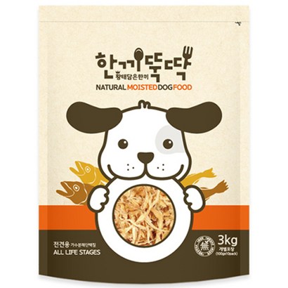 한끼뚝딱 황태와 오리고기 반려견 습식사료