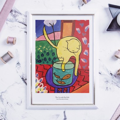 RYD 인테리어 그림 앙리마티스 포스터 더 캣
