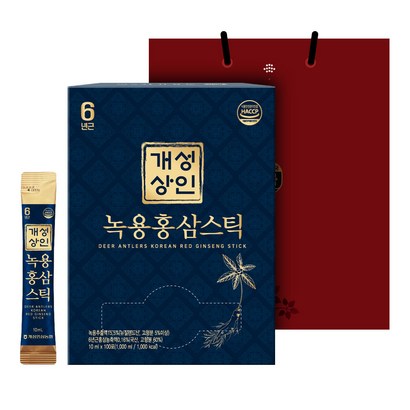 개성상인 녹용 홍삼스틱 쇼핑백