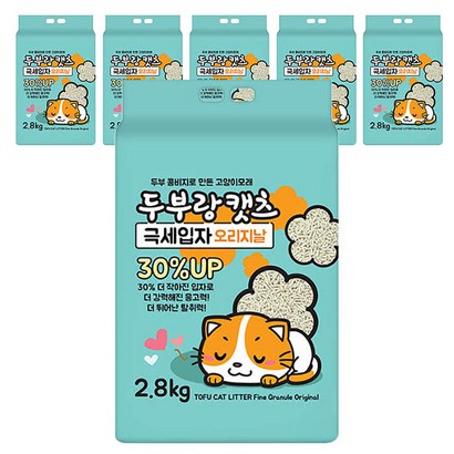 두부랑캣츠 응고형 극세입자 오리지날 고양이 모래