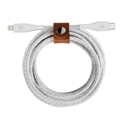 벨킨 듀라텍 플러스 USB C to 라이트닝 고속 충전 케이블 F8J243bt04 스트랩