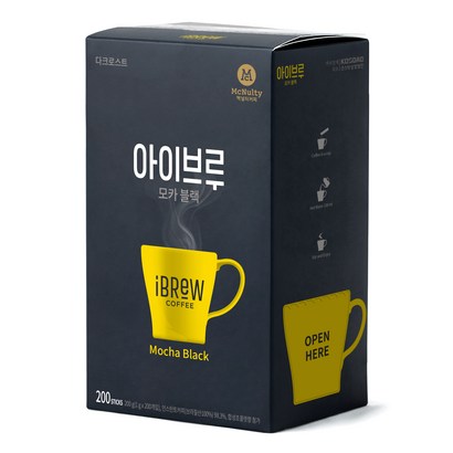 맥널티 아이브루 모카 블랙 원두커피믹스 리뷰 후기