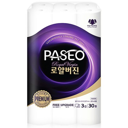파세오 로얄버진 3겹 화장지