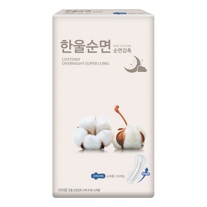 예지미인 한울순면 슈퍼롱 오버나이트 날개형