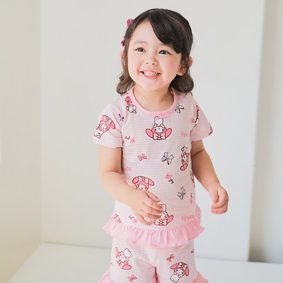따솜 여아용 오가닉 5부 자가드 실내복 상하의 리뷰후기