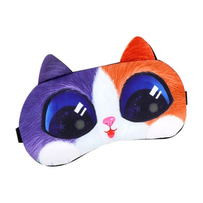 동물 그래픽 안대 9 반반 고양이