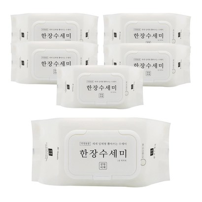 살림비책 일회용 뽑아쓰는 세제일체형 한장수세미