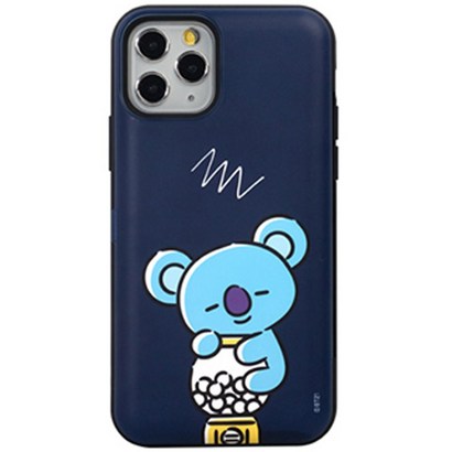 BT21 행아웃 카드 수납 범퍼 휴대폰 케이스 C타입 젠더