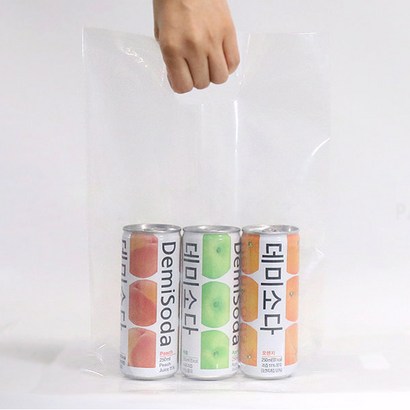 E 손잡이 비닐 쇼핑백