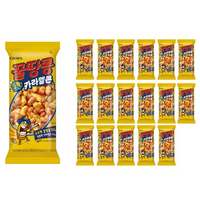 크라운 꿀땅콩 뜸뿍 카라멜콘