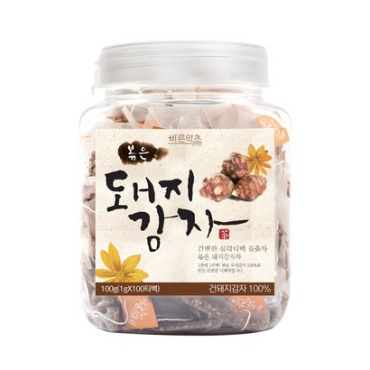 바른약초 볶은 돼지감자 차 삼각티백
