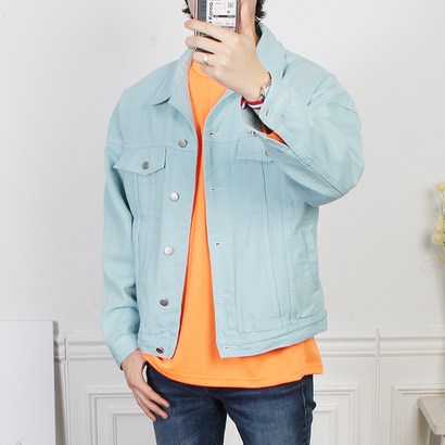 더마인드 오버핏 면 자켓