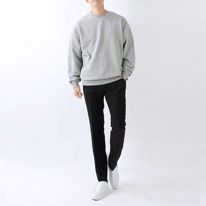 파라고나 남녀공용 오버핏 무지 쭈리 맨투맨 티셔츠 리뷰후기