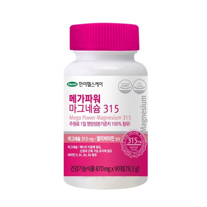한미헬스 메가파워 마그네슘 315 비타민 4종