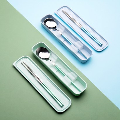 블룸엣홈 마카롱 성인용 도시락 숟가락 젓가락 케이스 2인 리뷰후기