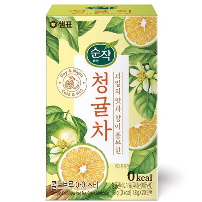 순작 청귤차 티백