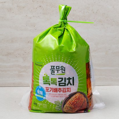 풀무원 톡톡김치 포기배추김치 리뷰후기