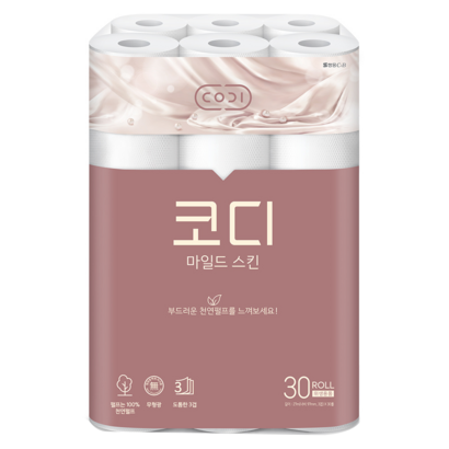 코디 마일드 스킨 3겹 화장지 리뷰후기