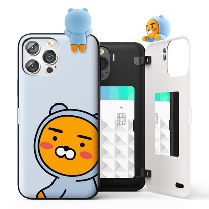 카카오프렌즈 피규어 마그네틱 도어 범퍼 휴대폰 케이스