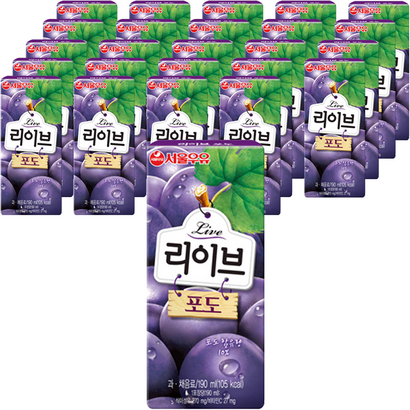 서울우유 리이브 포도 주스 24개 리뷰후기