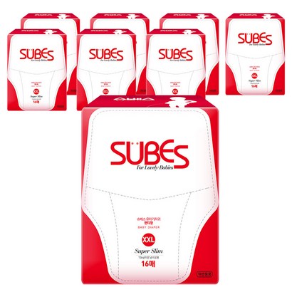슈베스 슈퍼슬림 기저귀 팬티형 아동공용 XX 점보형