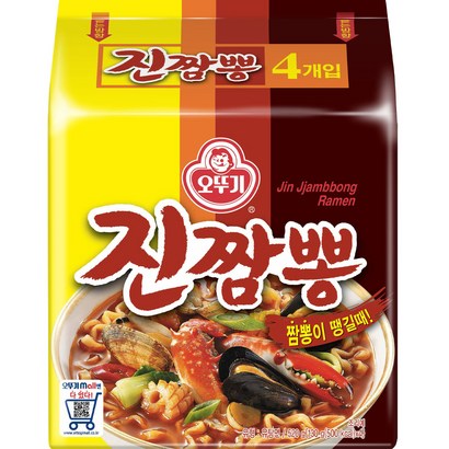 오뚜기 진짬뽕 봉지라면