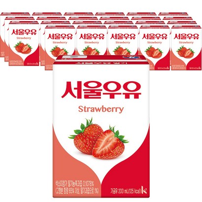 서울우유 멸균딸기우유