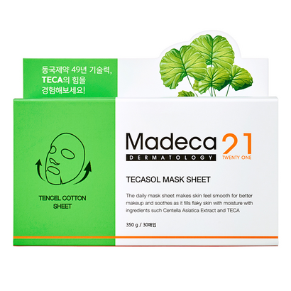 마데카21 테카솔 마스크 시트 리뷰후기