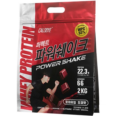 칼로바이 퍼펙트파워쉐이크 포대유청 WPC 초코맛 단백질보충제 프로틴 리뷰후기