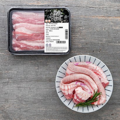 파머스 제주 흑돼지 미박칼집삼겹살 구이용