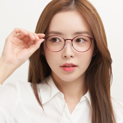 룩스토어 울템 라운드 베이직 블루라이트차단 뿔테안경 U0008