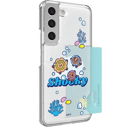BT21 렛츠 스플래시 반투명 슬림카드 휴대폰 케이스