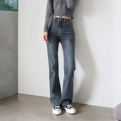 수비진 여성용 롱 슬림부츠컷 청바지 S7167