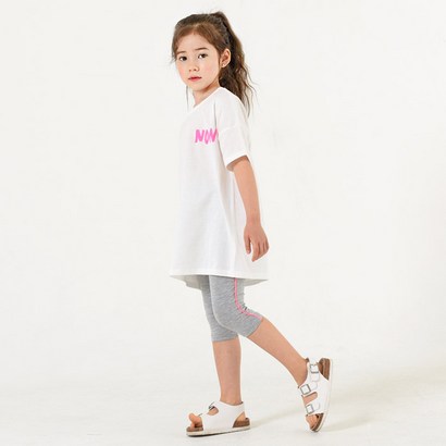 키즈레시피 여아용 나우롱티 형광 상하의 리뷰후기