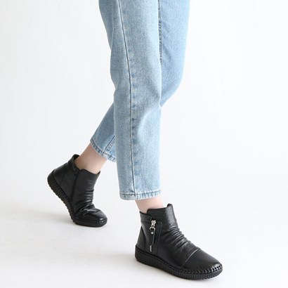 보가 데블로 여성 가죽 앵클부츠 21fw702