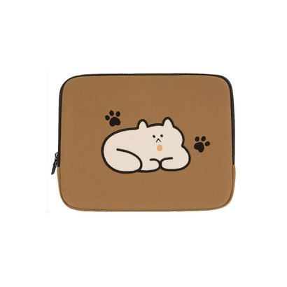 올뉴프레임 고양이 이해하기 자수 포켓 노트북 파우치