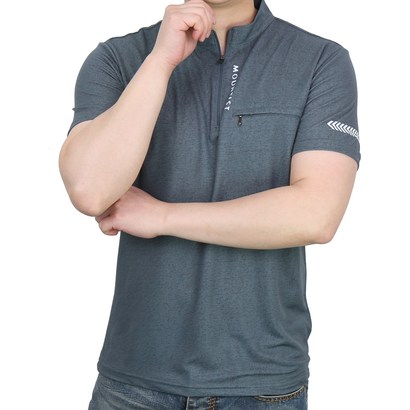 마운티스트 남성용 이온 플러스 반팔 집업티 리뷰후기