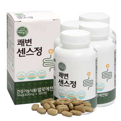 제주농장 알로에 쾌변 센스정 360정4병 리뷰 후기