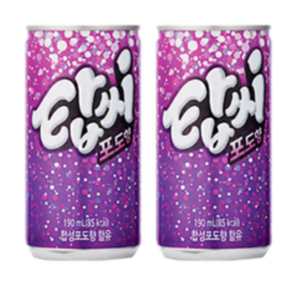 일화 탑씨 포도향 탄산음료