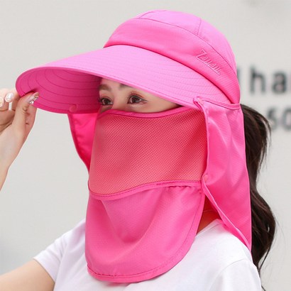 쇼미코리아 햇빛가리개 썬캡 볼캡 목가리개 마스크 여름 모자