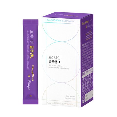 브이나인 마시는 글루타치온 비타민C 콜라겐 글루앤C 14포 1박스