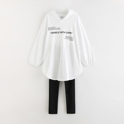 일상화보 블랑카 여성 긴팔 후드 롱티셔츠 여자 후드티 롱티 리뷰후기