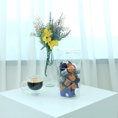 인트리 아크릴 커피 캡슐 보관 정리함 육각