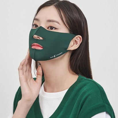 썬마스킨 프리미엄 UV 자외선 차단 스포츠 골프 낚시 등산 자전거 테니스 야외활동 냉감 쿨 기능성 마스크 오픈스타일