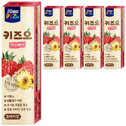 2080 키즈오 어린이 치약 라스베리향 5개입 리뷰후기