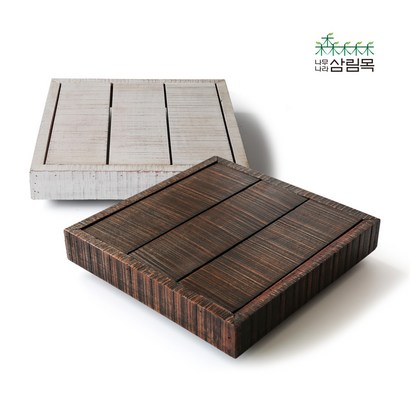 나무나라 삼림목 바퀴달린 이동식 원목 화분대