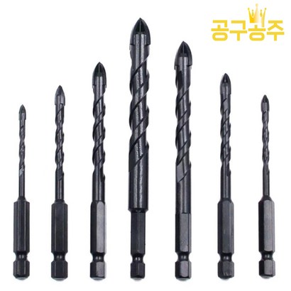 공구공주 만능 멀티 드릴비트 7size/ 목공 목재 철 스텐 타일 콘크리트 유리 석재 도기 전용 리뷰후기