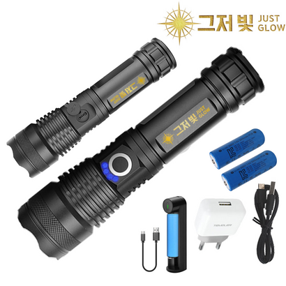 그저빛 고휘도 ED 손전등 후레쉬 랜턴 후레쉬 캠핑 해루질 렌턴 XH502 XH702