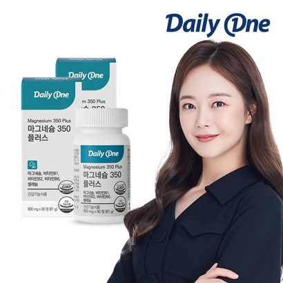데일리원 전소민 마그네슘 350 플러스 5종 복합 기능성 영양제 90정